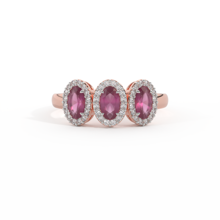 Garland Oval Ruby 18K Rose Gold Ring
