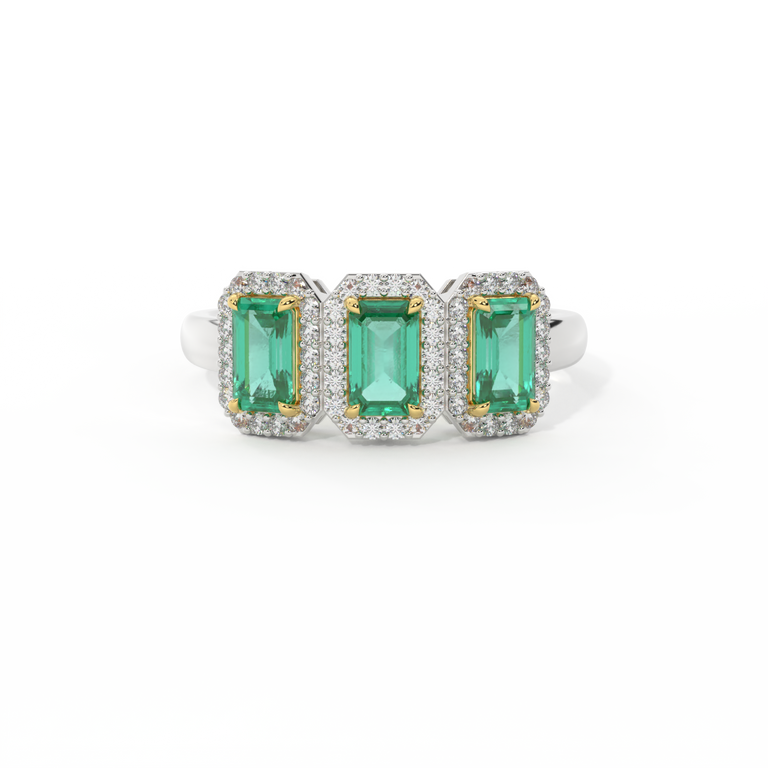 Treasure Box Garland Emerald Emerald 18K White Gold