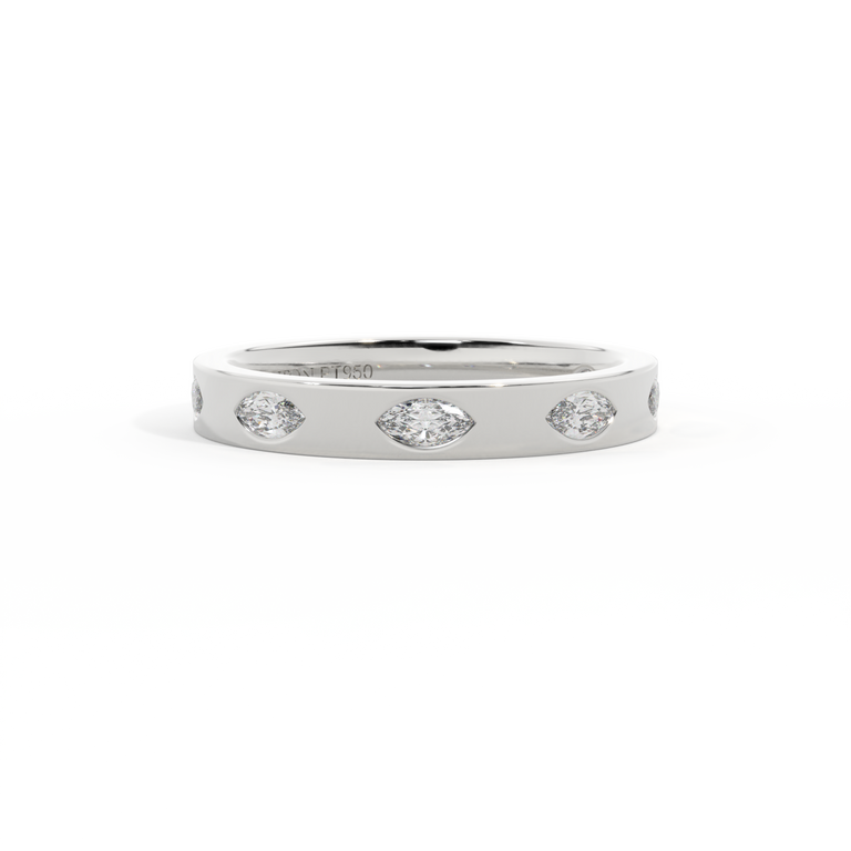 The Harmony, Marquise, Lab Grown Diamond, Platinum Ring