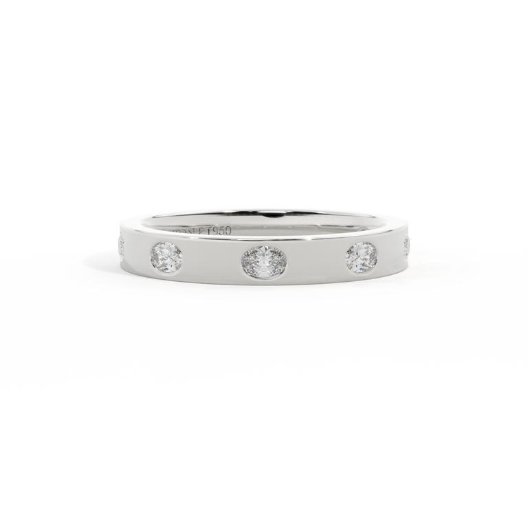 The Harmony, Oval, Lab Grown Diamond, Platinum Ring