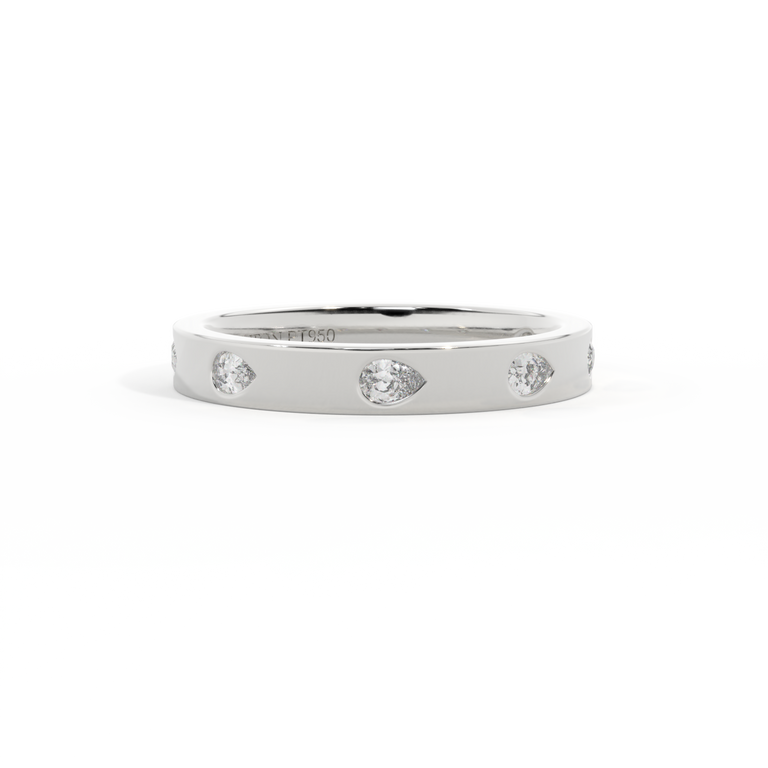 The Harmony, Pear, Lab Grown Diamond, Platinum Ring