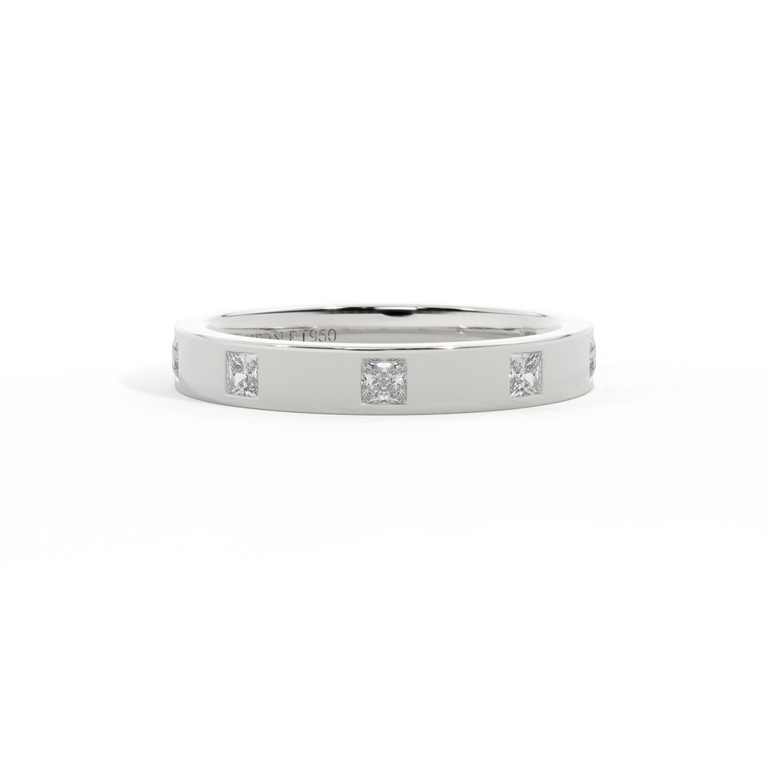 The Harmony, Princess, Lab Grown Diamond, Platinum Ring