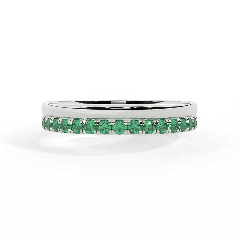 The Juliet Band, Emerald, Platinum Ring