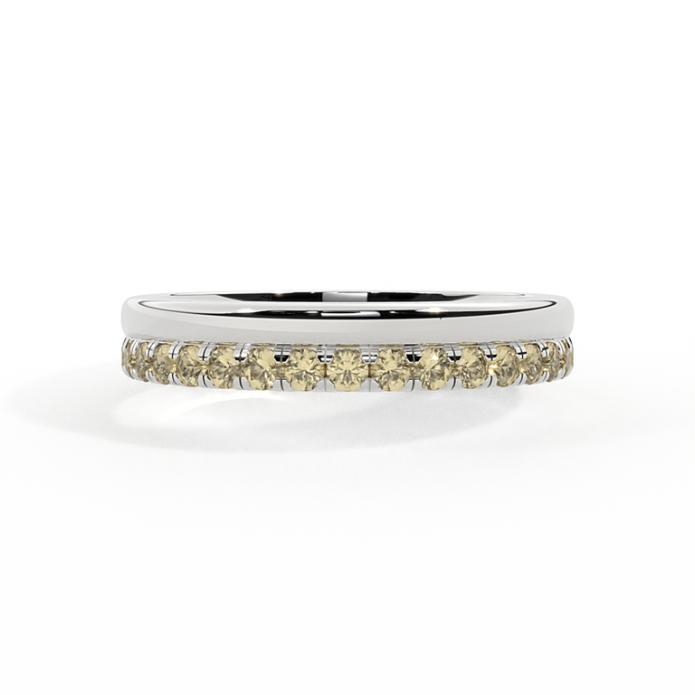 The Juliet Band, Yellow Sapphire, Platinum Ring