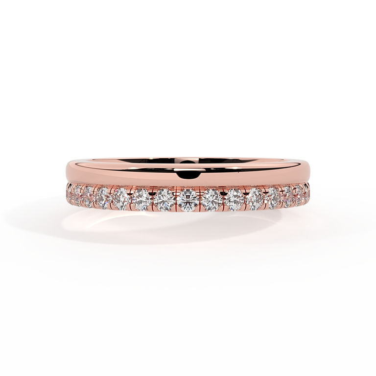 The Juliet Band, Lab Grown Diamond, 18K Rose Gold Ring