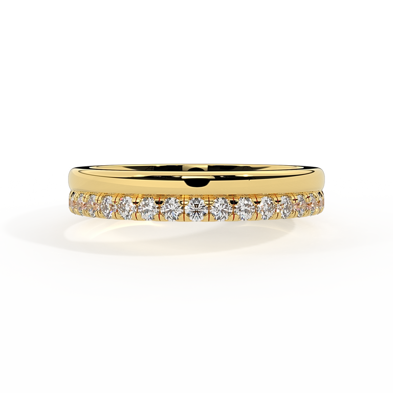 The Juliet Band, Lab Grown Diamond, 18K Yellow Gold Ring