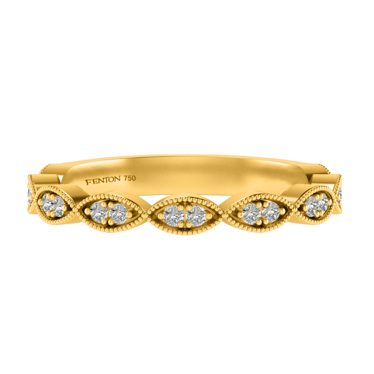 The Laurel, Lab Grown Diamond, 18K Yellow Gold Ring