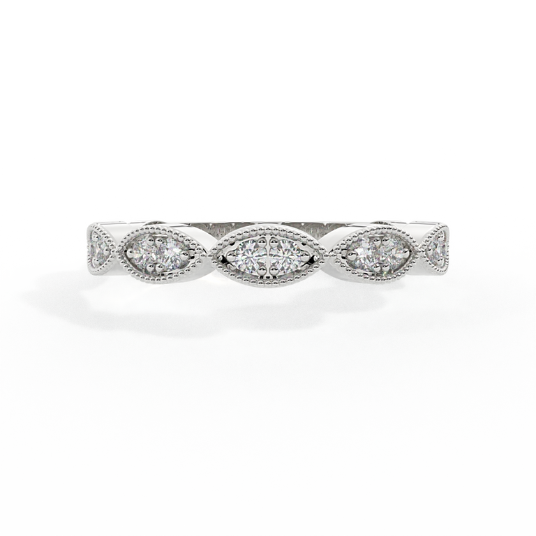The Laurel, Naturally Mined Diamond, Platinum Ring