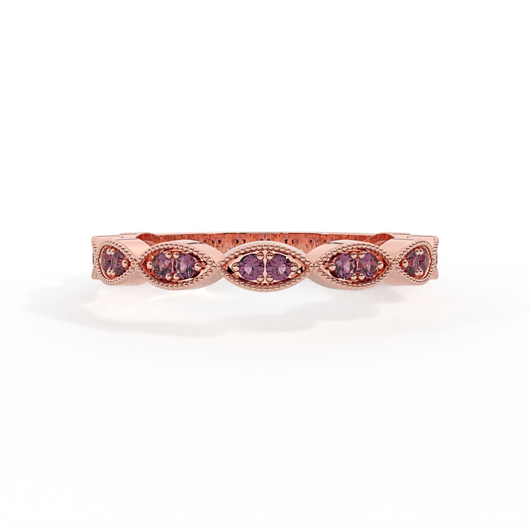 The Laurel, Ruby, 18K Rose Gold Ring
