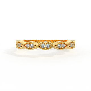 The Laurel, Aquamarine, 18K Yellow Gold Ring