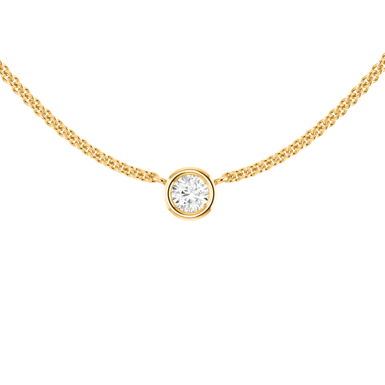 Little Bezel Diamond Necklace