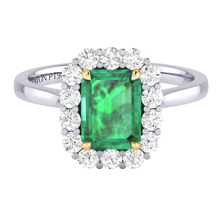 Mayfair Emerald Emerald Platinum Ring