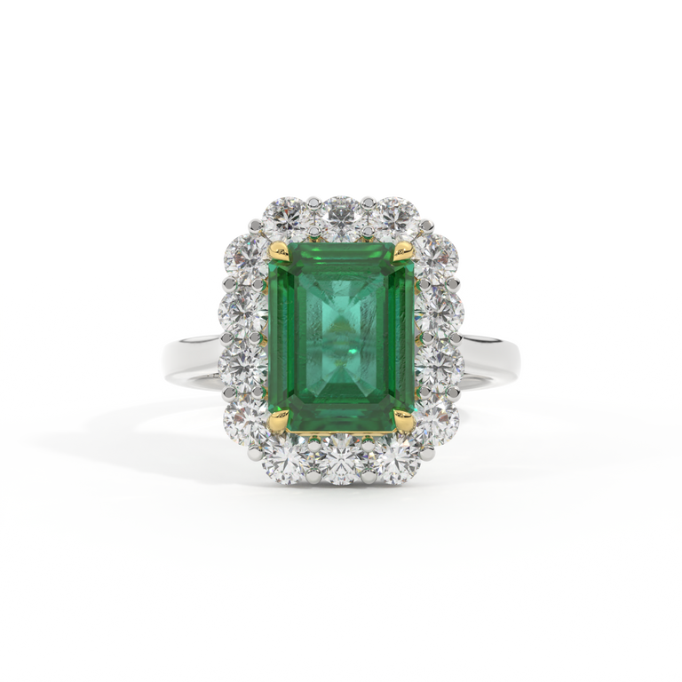 Mayfair Emerald Emerald Platinum Ring