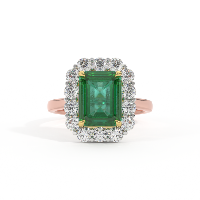 Mayfair Emerald Emerald 18K Rose Gold Ring