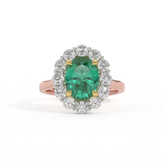 Mayfair Oval Emerald 18K Rose Gold Ring