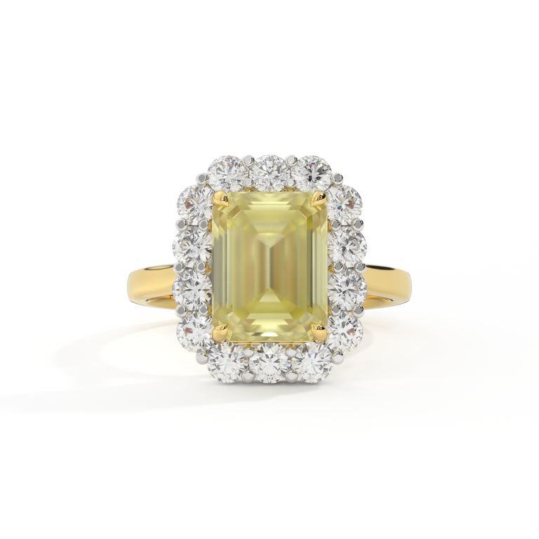 Mayfair Emerald Yellow Sapphire 18K Yellow Gold Ring