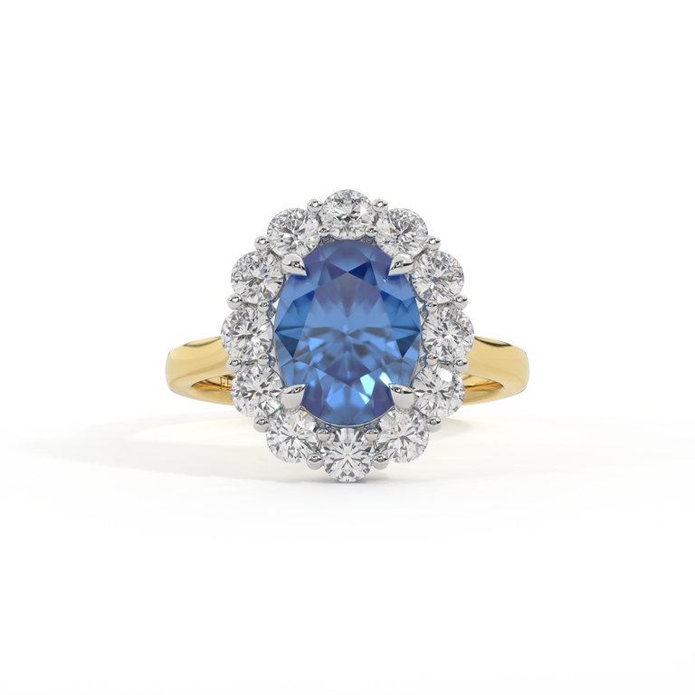 Naturally Mined Diamond Mayfair 18K Yellow Gold Ring (Diamond Pavé) (GIA 1523644132)
