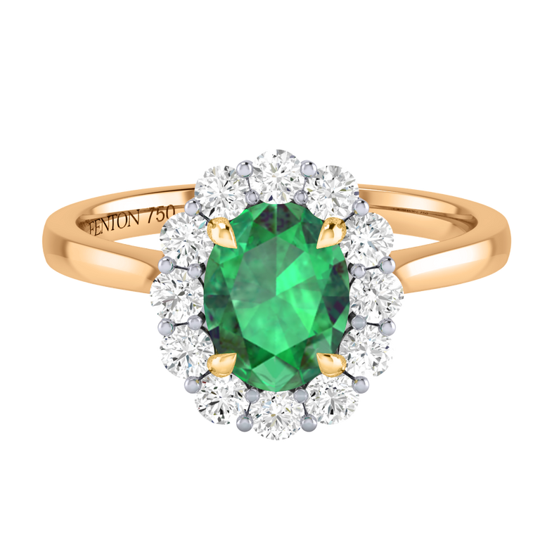 Mayfair Oval Emerald 18K Yellow Gold Ring