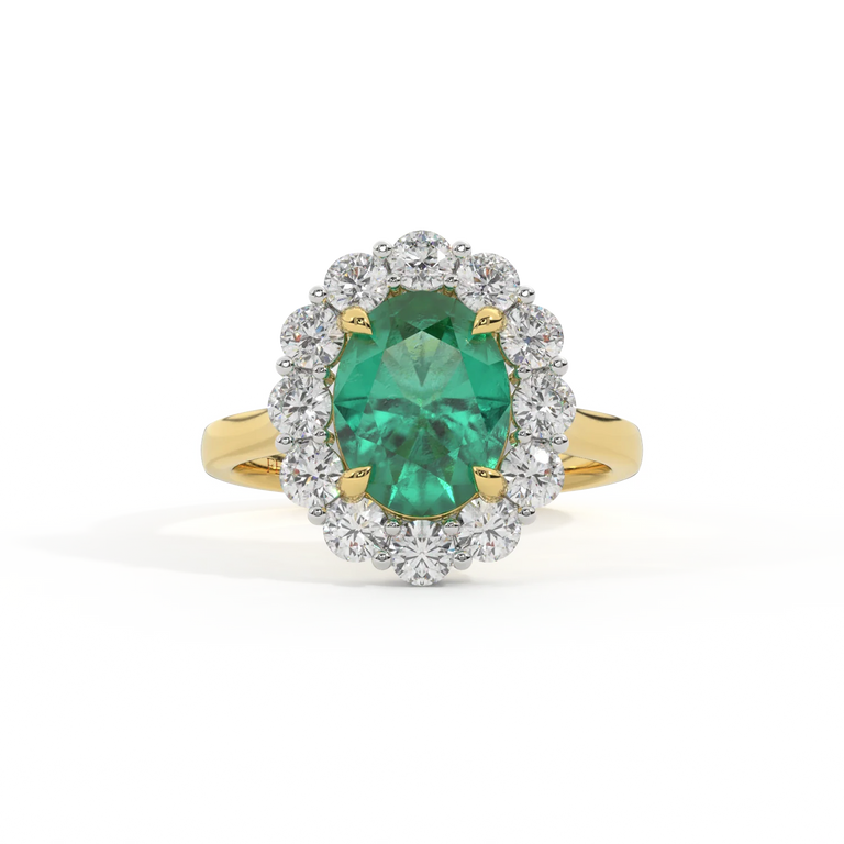 Treasure Box Mayfair Oval Emerald18k Yellow Gold Original