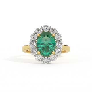 Mayfair Oval Emerald 18K Yellow Gold Ring