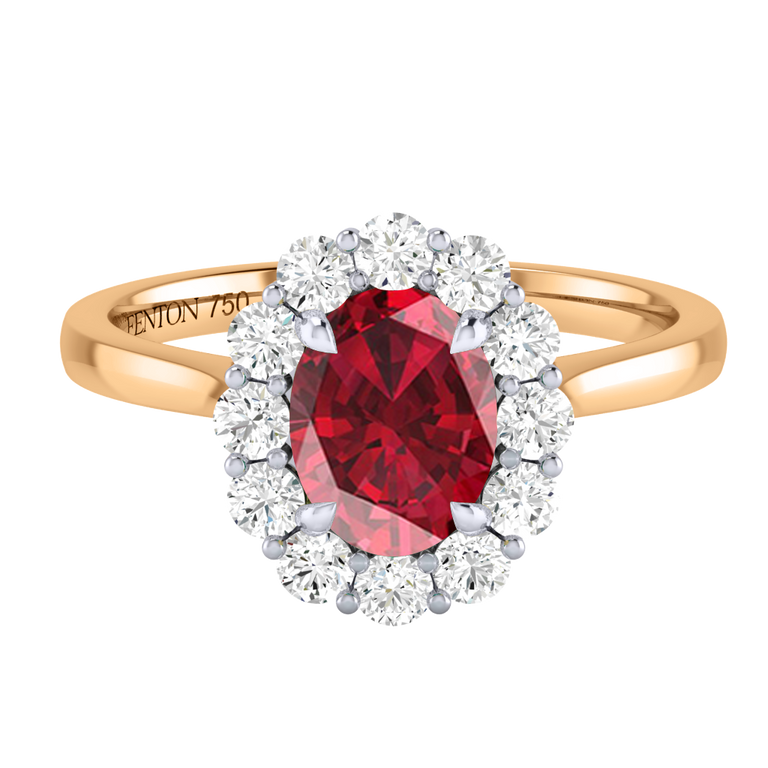 Mayfair Oval Ruby 18K Yellow Gold Ring