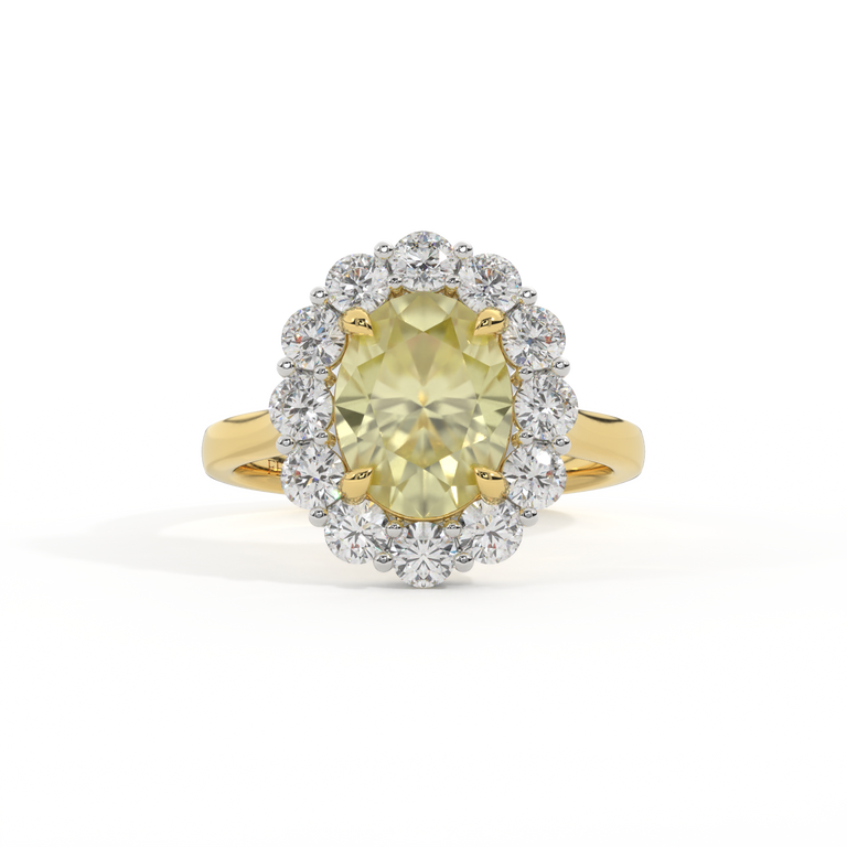 Mayfair Oval Yellow Sapphire 18K Yellow Gold Ring