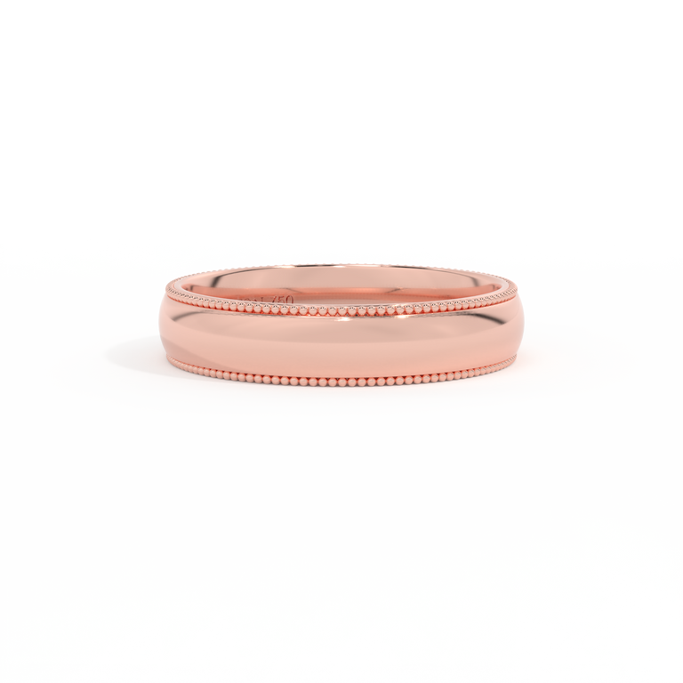 The Milgrain Band, 18K Rose Gold