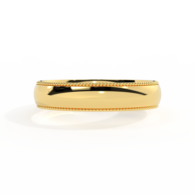 The Milgrain Band, 18K Yellow Gold