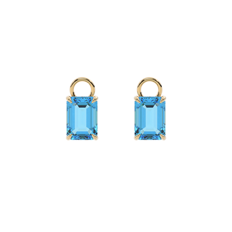 Everyday Swiss Blue Topaz drop