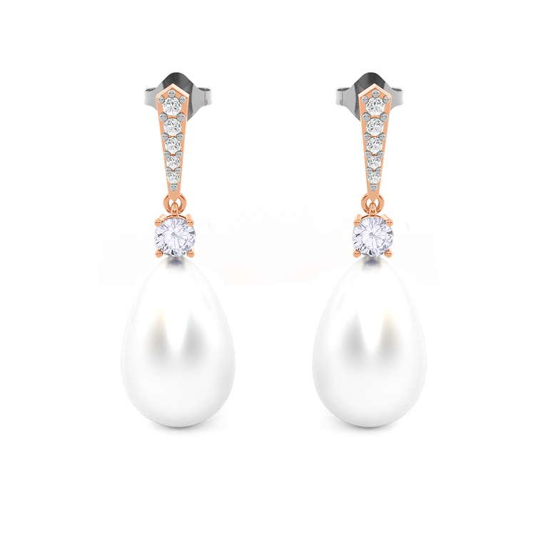 Classic Pearl and Diamond Drops