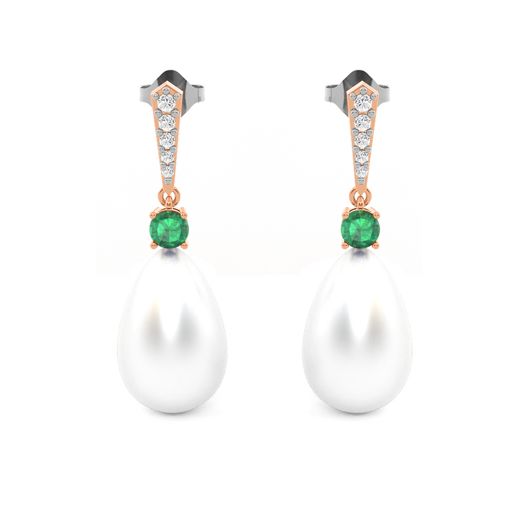 Classic Pearl and Emerald Drops