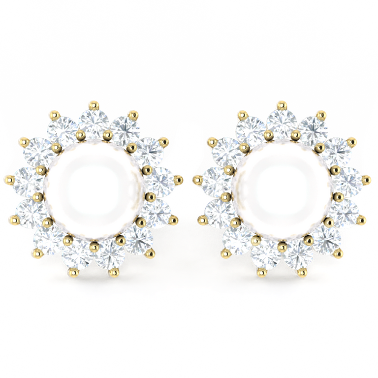 Classic Pearl and Diamond Studs