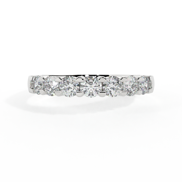 Treasure Box Seven Stone Band Diamond Platinum