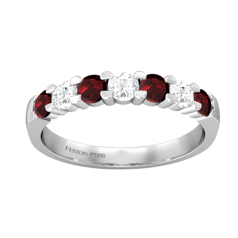 The Seven Stone Band Garnet Platinum