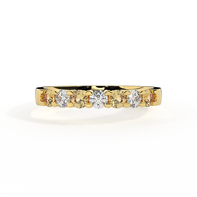 The Seven Stone, Yellow Sapphire, 18K Yellow Gold