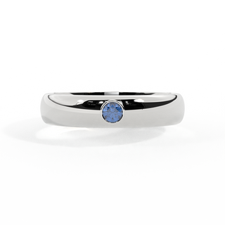 The Single Stone, Blue Sapphire, Platinum