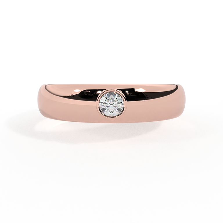 The Single Stone, Lab Grown Diamond, 18K Rose Gold