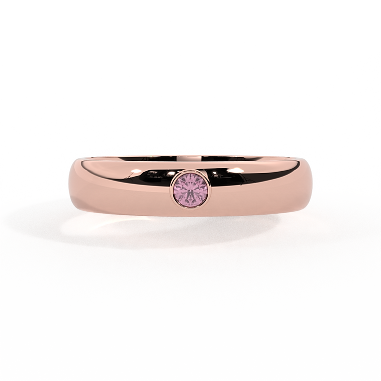 The Single Stone, Pink Sapphire, 18K Rose Gold