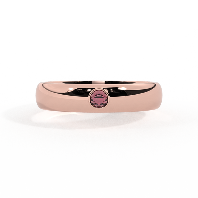 The Single Stone, Ruby, 18K Rose Gold