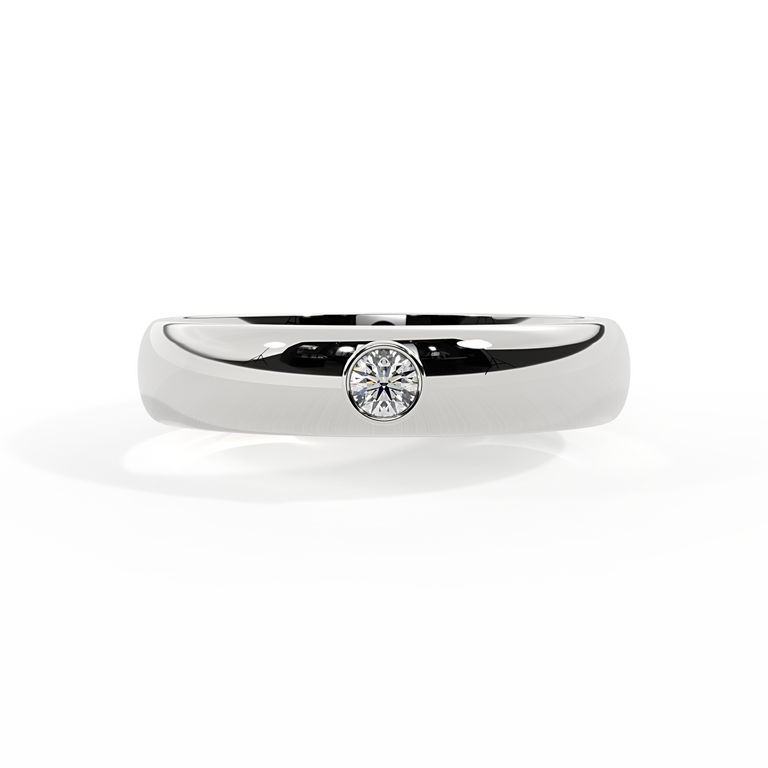 The Single Stone, Lab Grown Diamond, 18K White Gold