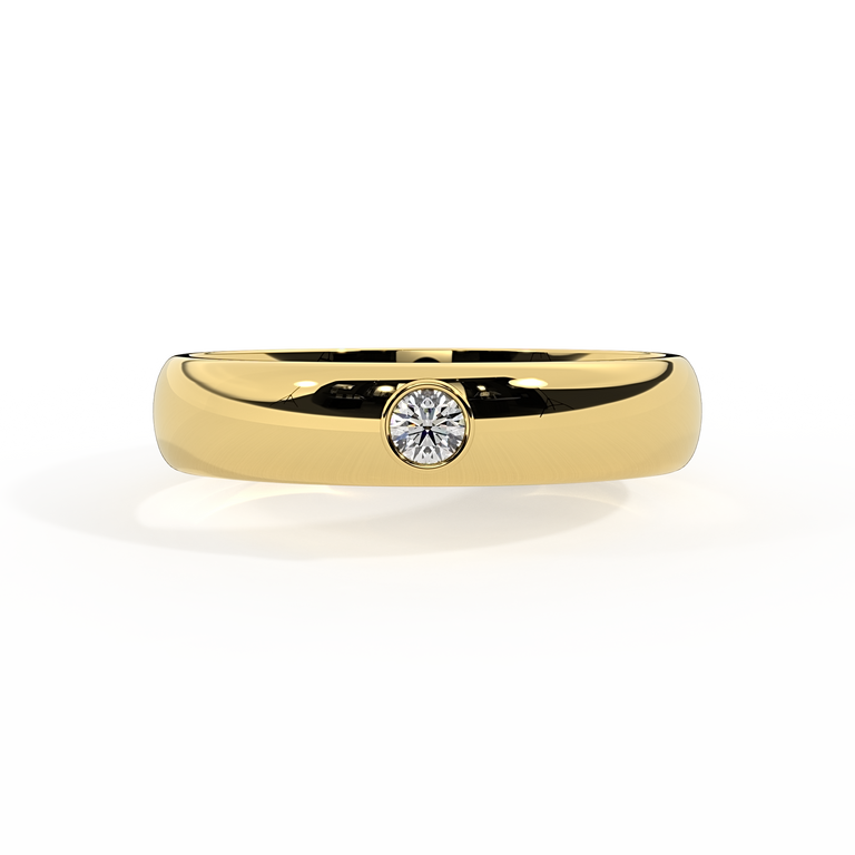 The Single Stone, Lab Grown Diamond, 18K Yellow Gold