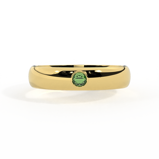 The Single Stone, Emerald, 18K Yellow Gold