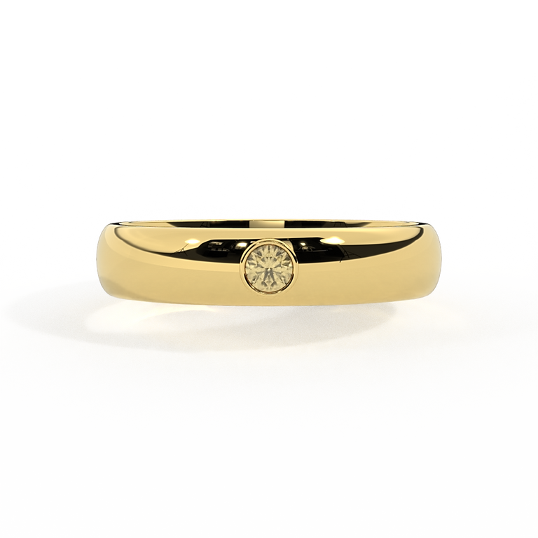 The Single Stone, Yellow Sapphire, 18K Yellow Gold