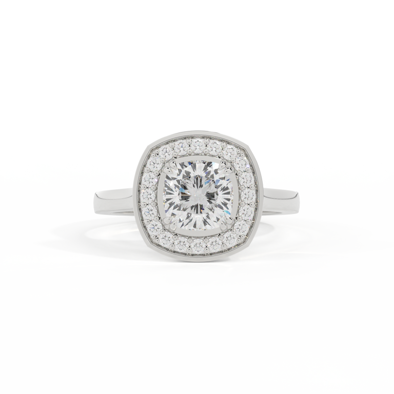 Naturally Mined Diamond Deco Platinum Ring (GIA 2526051349)