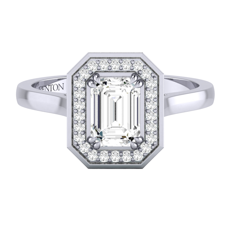 Naturally Mined Diamond Deco Platinum Ring (GIA 6395673174)