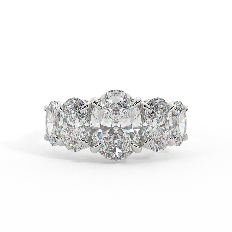 Lab Grown Diamond Divinity Oval Cut Platinum Ring