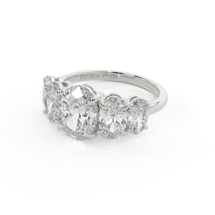Lab Grown Diamond Divinity Oval Cut Platinum Ring – Fenton