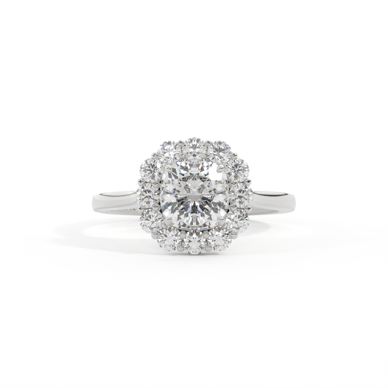 Naturally Mined Diamond Mayfair Platinum Ring (GIA 1539447374)