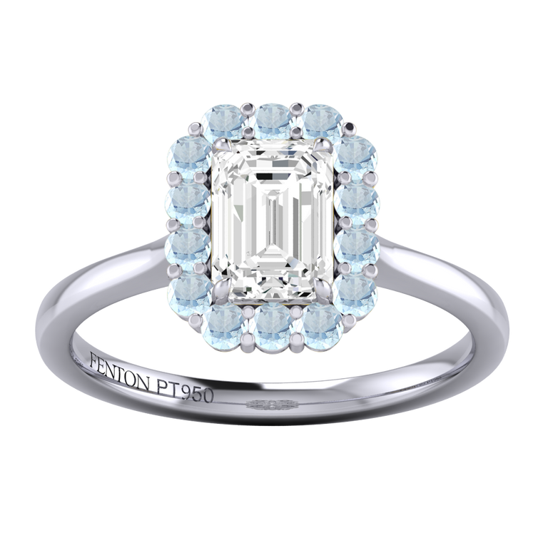 Lab Grown Diamond Mayfair Platinum Ring (Diamond Pavé) (IGI LG606335841)