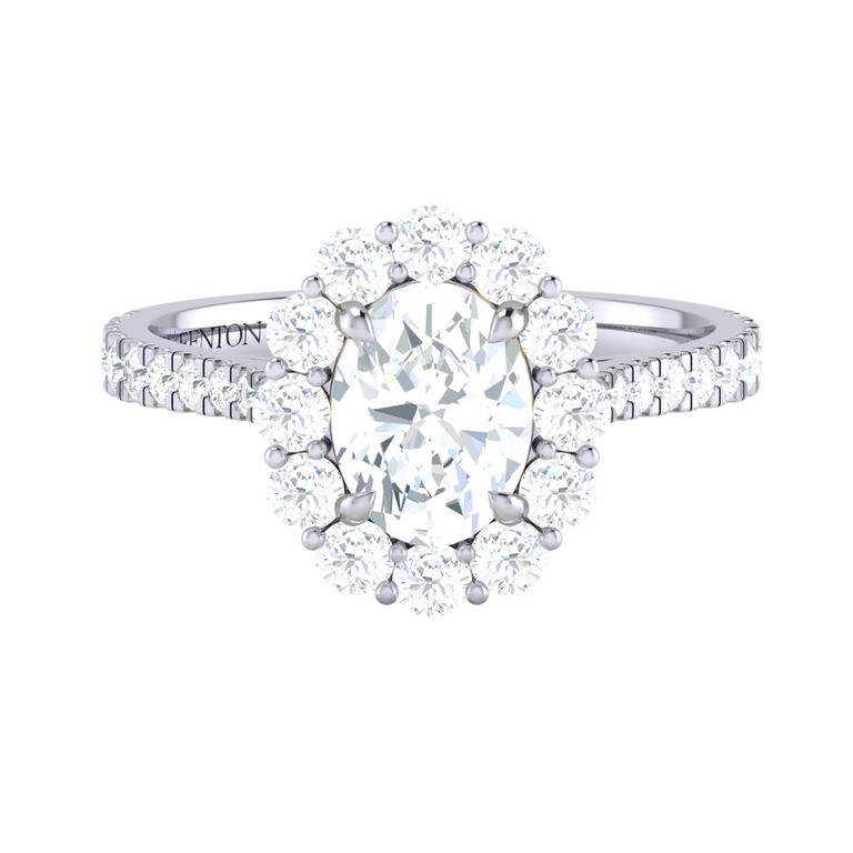 Naturally Mined Diamond Mayfair Platinum Ring (GIA 6451361673)